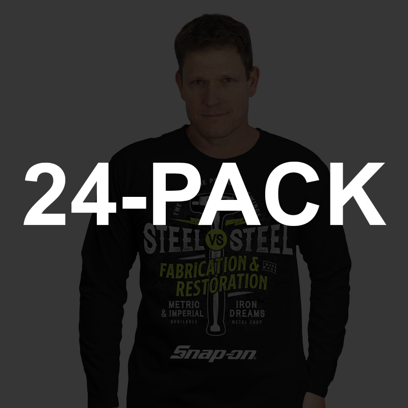 24 Pack MIXED L/S T-SHIRTS – 🇺🇸 Choko / Snap-on