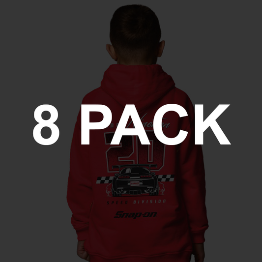 8 Pack KIDS SPEED MOTION PULLOVER - RED | MARCH DELIVERY