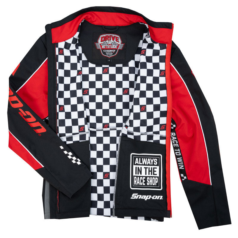 Deflect Race Jacket – 🇺🇸 Choko / Snap-on
