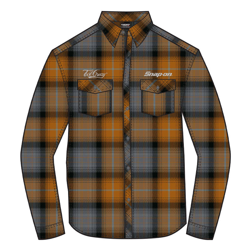 Unisex Fine Lines Plaid Flannel L/S Shirt