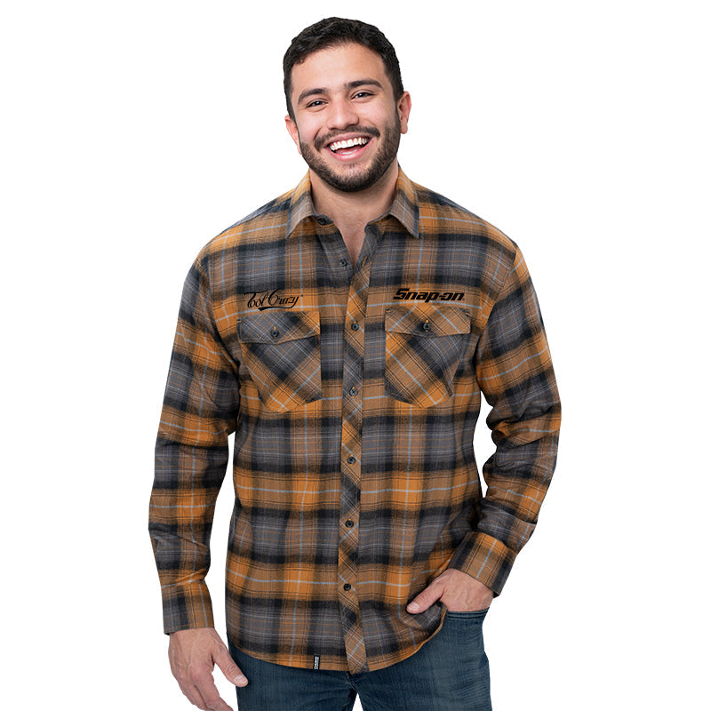 Unisex Fine Lines Plaid Flannel L/S Shirt (October Delivery)