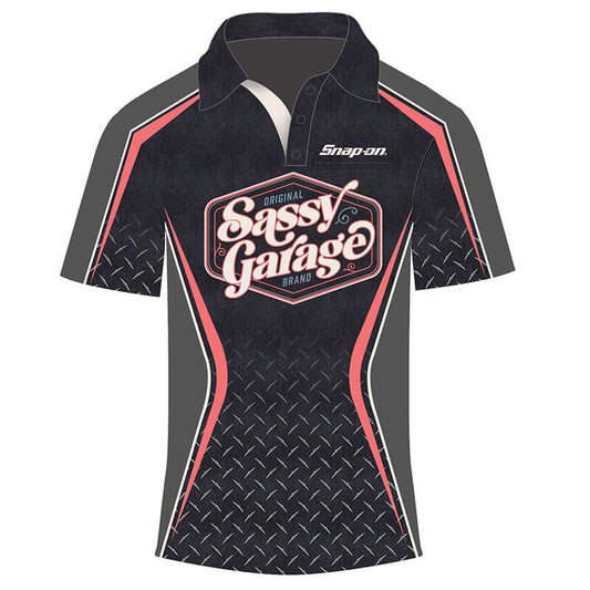 Ladies Sassy Garage Sublimated S/S Crew Shirt