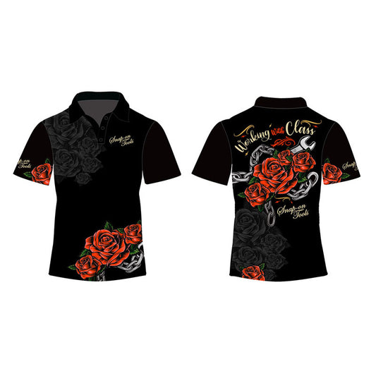 Ladies Working With Class Sublimated S/S Crewshirt