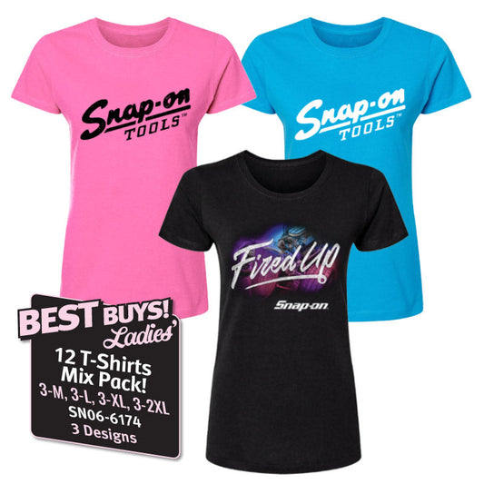 12 Pack MIXED Ladies' S/S T-SHIRTS