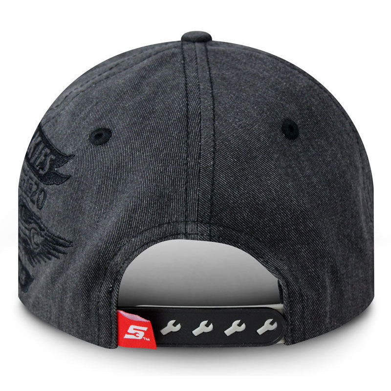 Chrome Club Distressed Snap Cap – 🇺🇸 Choko / Snap-on