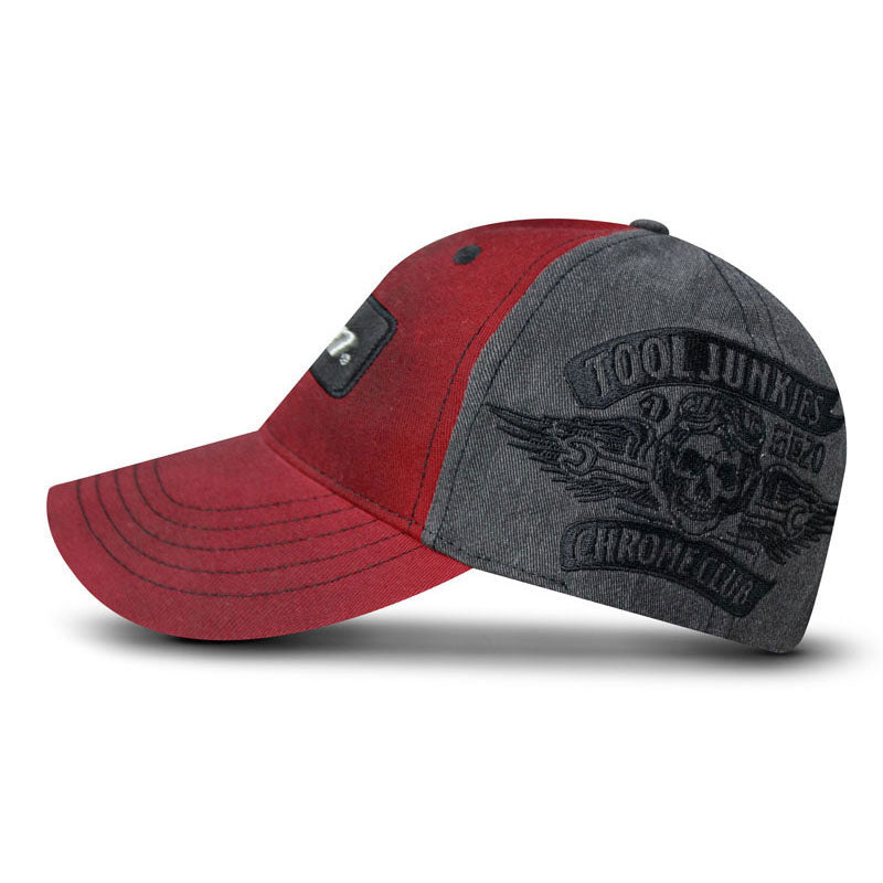Chrome Club Distressed Snap Cap – 🇺🇸 Choko / Snap-on