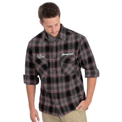 Unisex Fine Line Plaid Flannel L/S Shirt