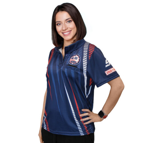 Ladies' USA 250 Sublimated S/S Crew Shirt